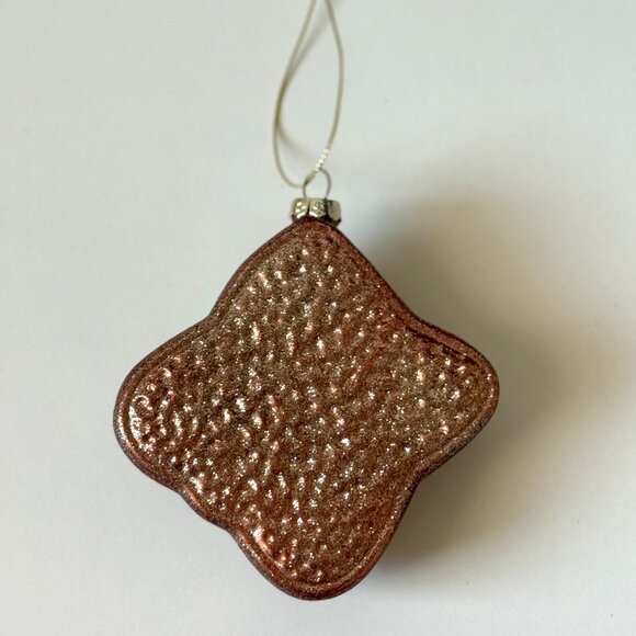 Christmas Holiday Ornament Glass Blown Old World vtg inspired avocado toast - Picture 2 of 13